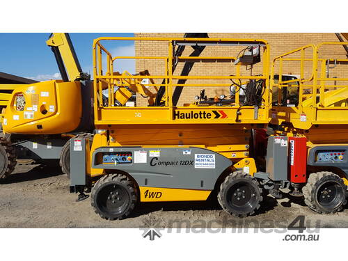 Hire - Haulotte Compact 12DX Diesel Scissor Lift from $100pd
