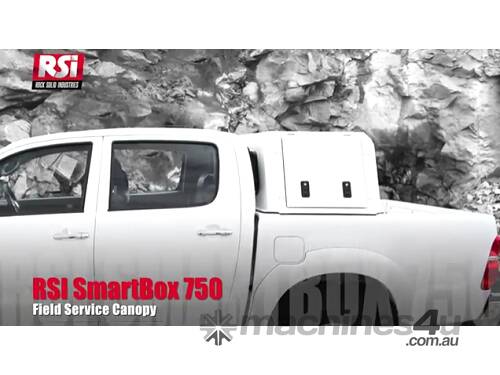 Ute Canopy Toolbox 750mm deep with rear view window
