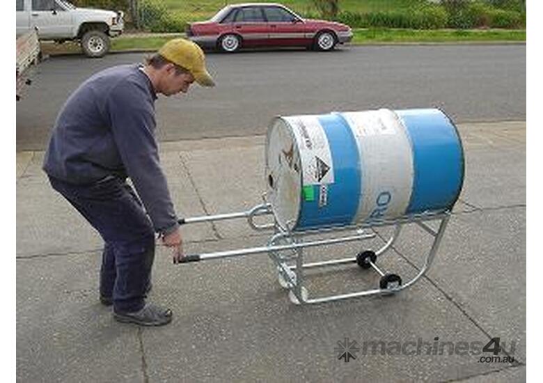 caption Drum Trolley, Tilting Drum Stand – Model: DHE-TDS, Safe, Ergonomic, and Self-Loading!