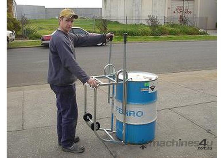 caption Drum Trolley, Tilting Drum Stand – Model: DHE-TDS, Safe, Ergonomic, and Self-Loading!