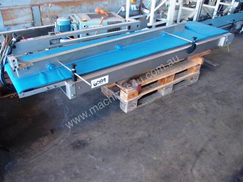 Flat Belt Conveyor, 2750mm L x 580mm W x 380mm H