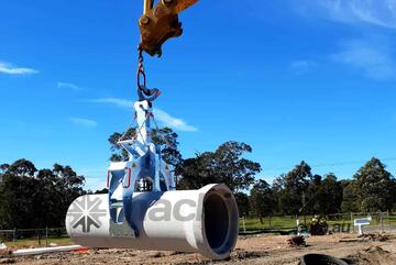 PROBST SAFELOCK Pipe Grab for Laying Large Pipes 6000kg