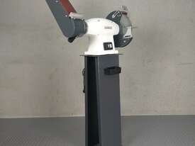 Metex 250mm Combo Bench Grinder Linisher Belt Sander with Stand - picture0' - Click to enlarge