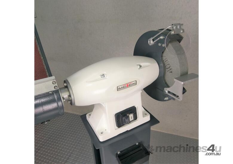 New metex Metex 250mm Combo Bench Grinder Linisher Belt Sander with Stand Belt Sanders in