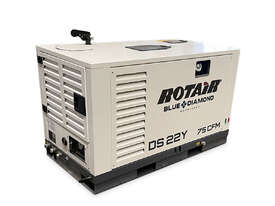 Portable Silent Box Compressor 23 HP 75CFM Rotair DS 22Y - picture0' - Click to enlarge