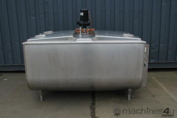 Jacketed Stainless Steel Tank with Agitator Mixer - 1600L - Sunset MC-400PX