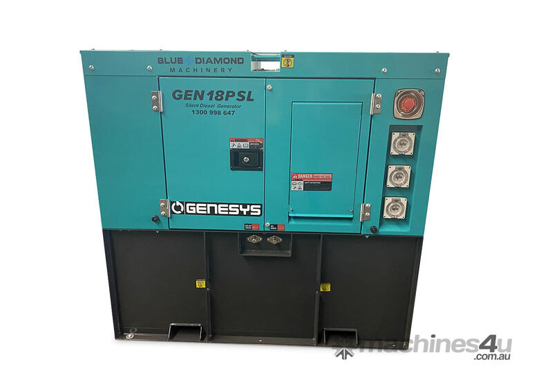 caption 18 KVA Diesel Generator Long Range PERKINS Engine - 240v