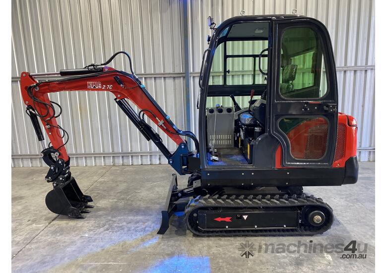 caption 2.7c excavator with enclosed cab and air conditioning $49,990+GST or around $249 per week on finance