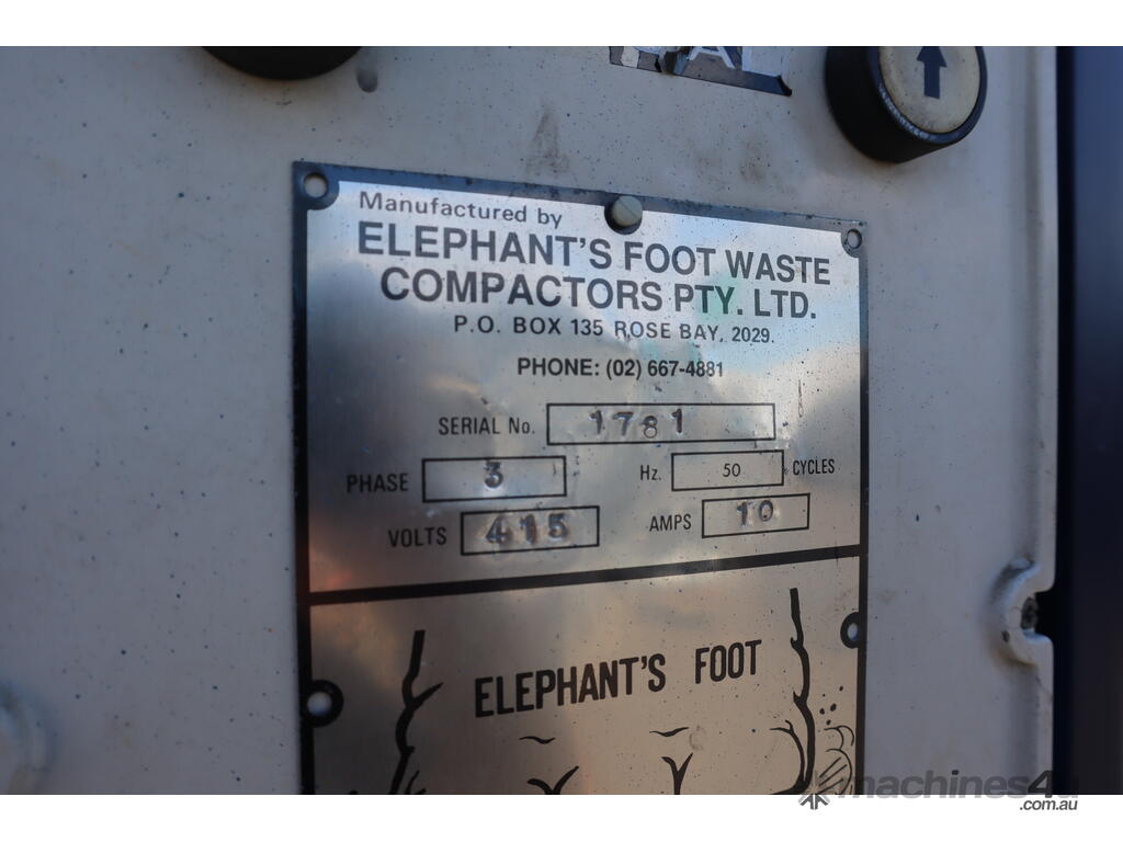 Used Elephants Foot Industrial Hydraulic Baler Bailer Compactor