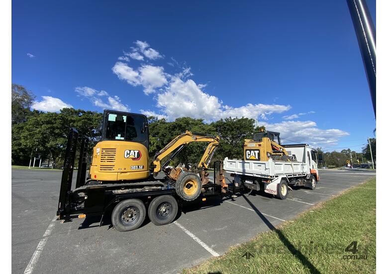 Used Caterpillar 3 5Ton Excavator Skid Steer Combo Excavator in