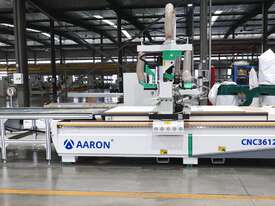 AARON 3700*1220mm Auto Loading & unloading flat bed 12 Linear tool changer nesting CNC Machine 3612L - picture0' - Click to enlarge