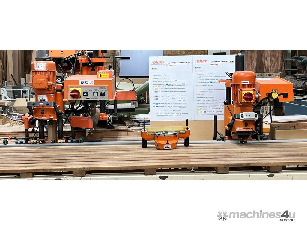 Used 1993 blum Blum Mini Press x 2 Borer Doweler in , - Listed on ...