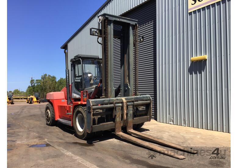 caption Kalmar 16T Diesel Forklift: Superior Truck Uptime + Fuel & Maintenance Savings!