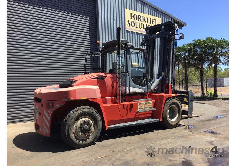 caption Kalmar 16T Diesel Forklift: Superior Truck Uptime + Fuel & Maintenance Savings!