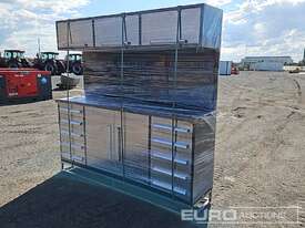 7' Work Bench/Tool Cabinet, 10 Drawers, 5 Doors  - picture0' - Click to enlarge