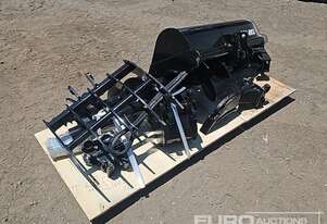 Unused 2024 Captok Selection of Mini Excavator Attachments, QTY (8of) , Rake, Ripper, Auger,12inch A