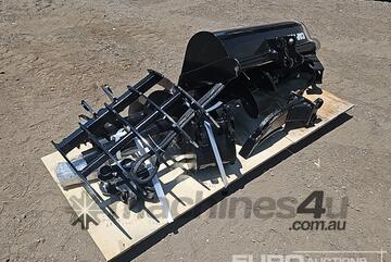 Unused 2024 Captok Selection of Mini Excavator Attachments, QTY (8of) , Rake, Ripper, Auger,12inch A