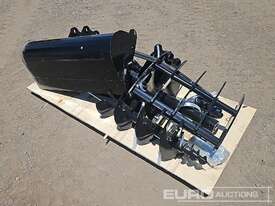 Unused Captok Selection of Mini Excavator Attachments, QTY (7 of) , Rake, Ripper, Auger, 12inch Auge - picture2' - Click to enlarge