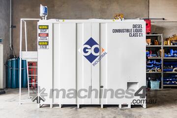 GO Store 15,000L Self Bunded Diesel Tank - Fitted with PIUSI 240V AC Self Service MC Bowser