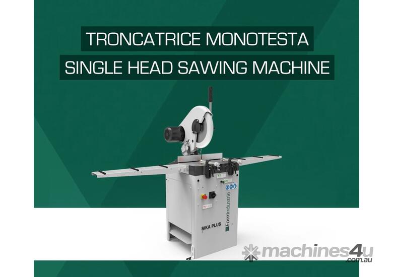 caption ### RUNOUT SALE ## FOM Industrie SIKA PLUS M Aluminium Mitre Drop Saw