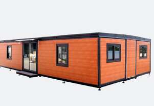 40ft Expandable Container House with Ensuite Timber Look Exterior Finish