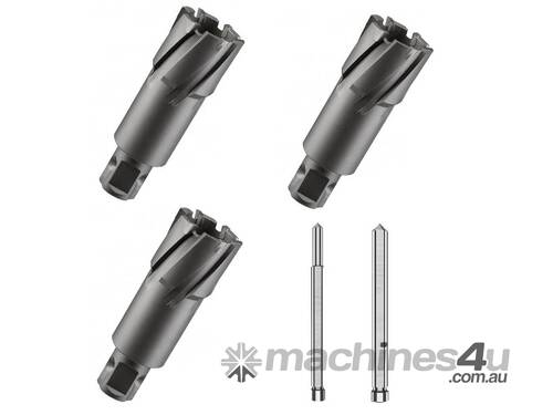 caption 35mm Cutting Depth TCT Broach Bits Set - 11 Piece (Universal Shank)