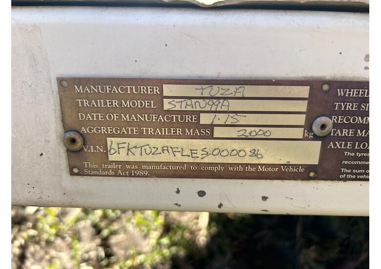 2015 Tuza Horse Float 2 Horse Straight Load