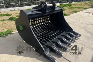 Sieve / Riddle Bucket With Teeth to Suit 28-36T Excavator (Type 2)