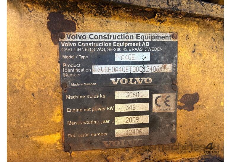 2009 Volvo A40E Articulated Dump Truck