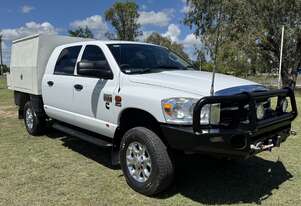 RAM 2500HD Cummins Turbo Diesel 4x4 Dualcab Traytop with Canopy Service Truck. Ex Govt.