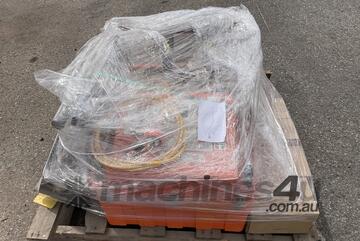 Pallet with Ritmo 315mm Poly Welder and Attachments