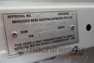 2009 Mitsubishi Canter 7/800 Pantech Body