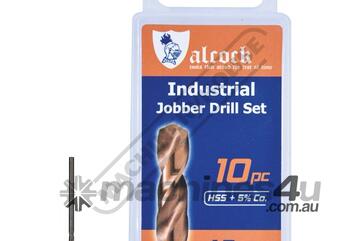 1.5mm HSS Jobber Drill Pack - 10 Piece M35 Grade HSS with 5% Cobalt 135 Precision Ground Flute & S