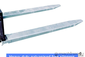 ACTIVE FORKLIFTS - Galvanized Forklift Tyne Extension Slippers 2400mm