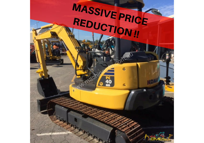 caption 2012 KOMATSU PC40MR MINI EXCAVATOR - PRICE DROP!!!