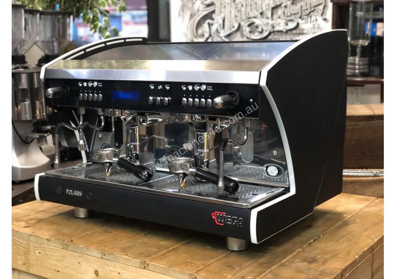 Used wega WEGA POLARIS TRON 2 GROUP BLACK HIGH CUP ESPRESSO COFFEE