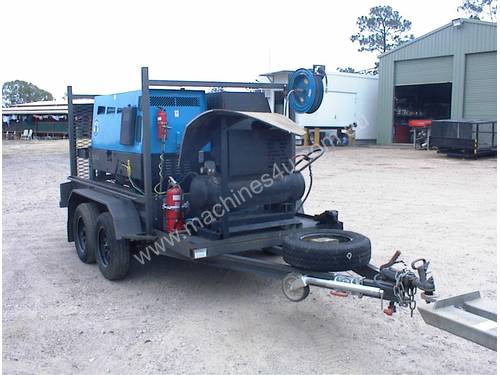 Trailer mounted welder generator