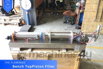 Flamingo 250-2500ml Bench-top Piston Filler, Fully Air Operated, Nozzle Options and Easy Cleaning