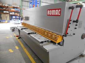 Used Romac Swing Beam Guillotine. 3200mm x 12mm mild steel capacity. Very good condition. - picture0' - Click to enlarge