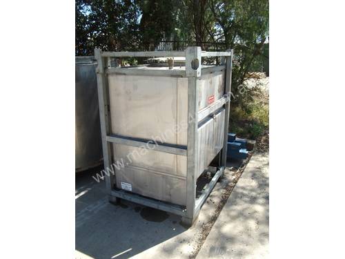 1000 litre jacketed stainless steel pallecons 
