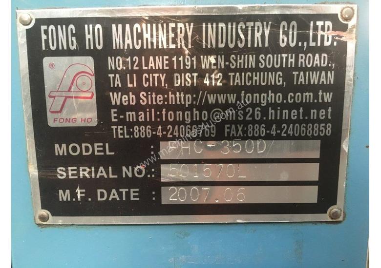 caption Fong Ho FHC-350D Cold Saw, pedestal mounted