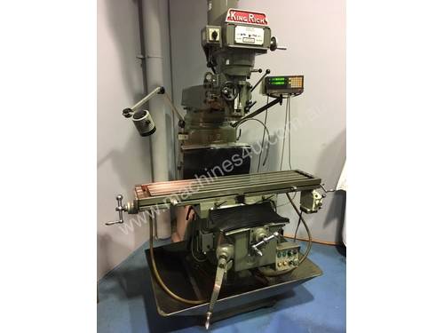 KING RICH TURRET  MILL - EXCELLENT CONDITION. 2 AXIS JENNIX DRO