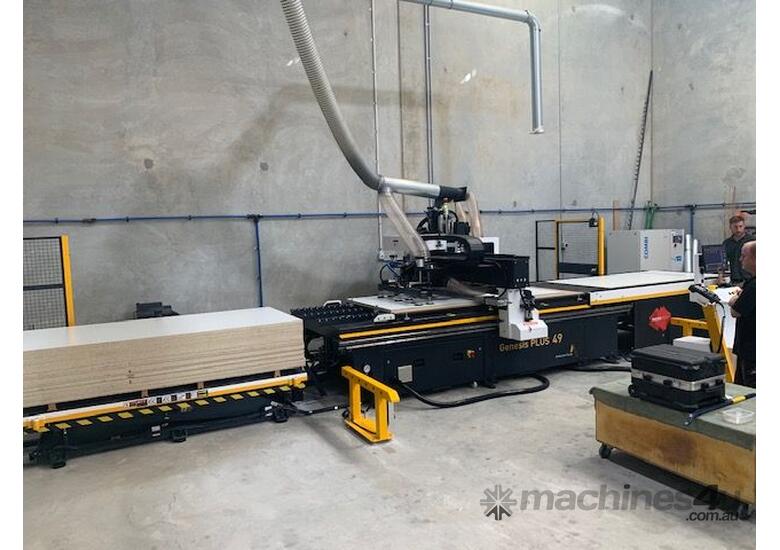 caption High Performance Nesting CNC Machining Centre. 127 m/min vectorial speeds!!!