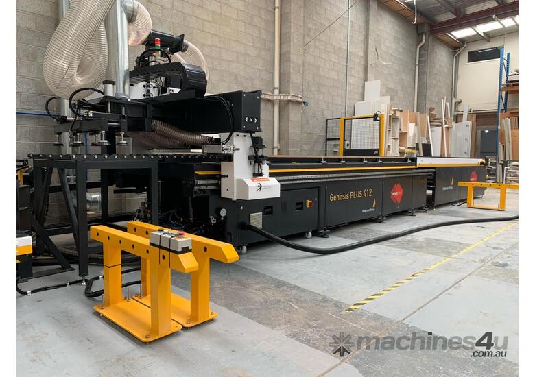 caption High Performance Nesting CNC Machining Centre. 127 m/min vectorial speeds!!!