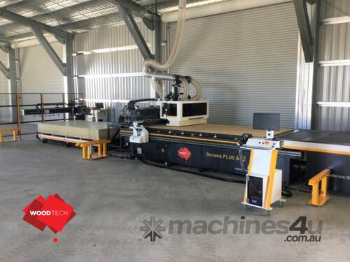 caption High Performance Nesting CNC Machining Centre. 127 m/min vectorial speeds!!!