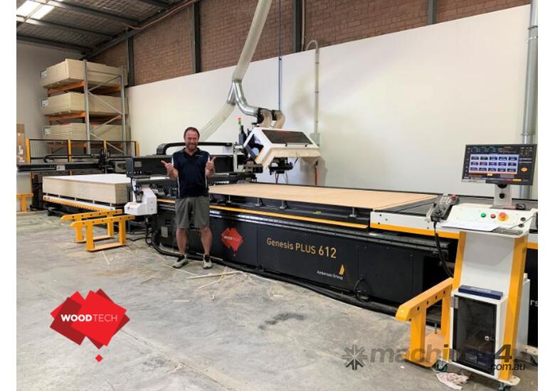 caption High Performance Nesting CNC Machining Centre. 127 m/min vectorial speeds!!!