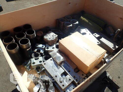 2 X CRATES COMPRISING OF ASSORTED FUNNELS, CLAMPS, GRIPS, BUSHINGS & PLATE COMPONENTS