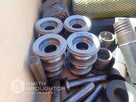 2 X CRATES COMPRISING OF ASSORTED FUNNELS, CLAMPS, GRIPS, BUSHINGS & PLATE COMPONENTS - picture2' - Click to enlarge
