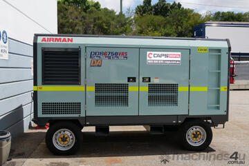 AIRMAN 750CFM 14BAR DRY AIR PORTABLE DIESEL COMPRESSOR MINE SPEC PDSG750SD-4C5
