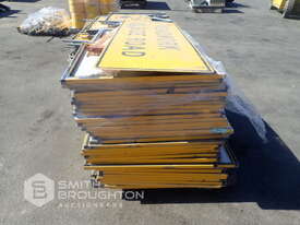 2 X PALLETS COMPRISING OF ASSORTED ROAD SAFETY SIGNS - picture1' - Click to enlarge